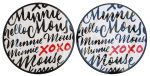 2 x Disney Store Minnie Mouse XOXO Melamine Dinner Plates