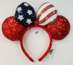 Disney Americana Stars & Stripes Sequin Minnie Mouse Ears