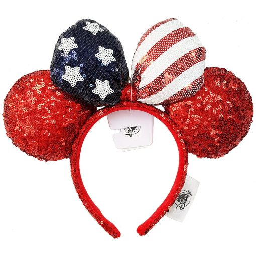Disney Americana Stars & Stripes Sequin Minnie Mouse Ears