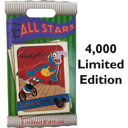 Disney-Parks-Muppets-Gonzo-Daredevil-Trading-Cards-Pin-Trading-Badge-3754 Disney Parks Muppets Gonzo Daredevil Trading Cards Pin Trading Badge