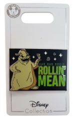 Disney Parks Nightmare Before Christmas Oogie Boogie Rollin' Mean Pin Trading Badge