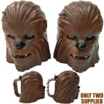 Disney Parks Pair Of Chewbacca Stein Shaped Cups