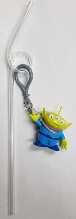 Disney Parks Toy Story Alien Plastic Straw/ Keyring
