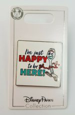 Disney Parks Toy Story Forky Just Happy To Be Here Pin Trading Badge