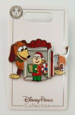 Disney-Parks-Toy-Story-Slinky-Dog-Tinny-Tin-Christmas-Pin-Trading-Badge-7989 Disney Parks Toy Story Slinky Dog & Tinny Tin Christmas Pin Trading Badge