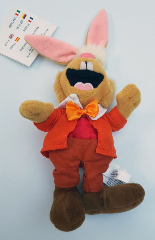 Disney Store Alice In Wonderland March Hare Plush Soft Cuddly Toy Beanie