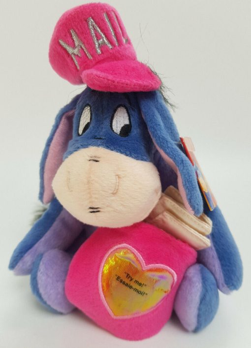 Disney Store Eeyore Postman Love Letter Musical Plush