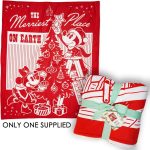 Disney-Store-Mickey-Minnie-Festive-Christmas-Throw-Blanket-3200 Disney Store Mickey & Minnie Festive Christmas Throw Blanket