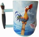 Disney Store Moana Hei Hei Pua Mug With Paintbrush Handle