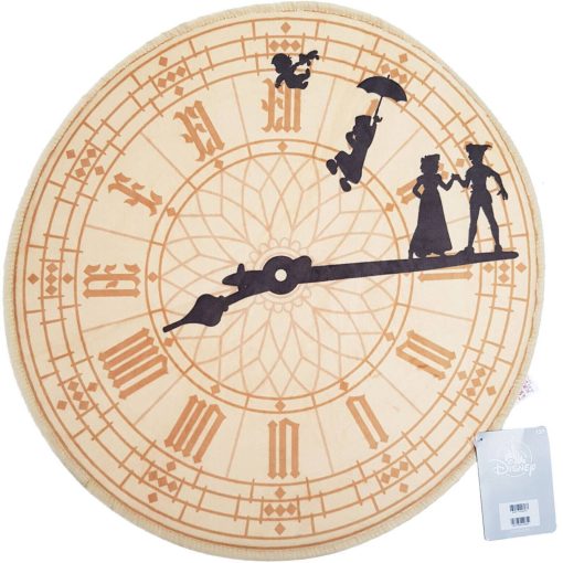 Disney Store Peter Pan 70th Anniversary Big Ben Clock Rug 52cm Diameter