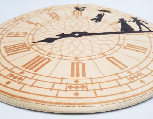 Disney Store Peter Pan 70th Anniversary Big Ben Clock Rug 52cm Diameter