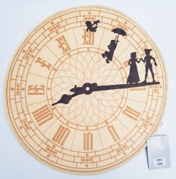 Disney Store Peter Pan 70th Anniversary Big Ben Clock Rug 52cm Diameter