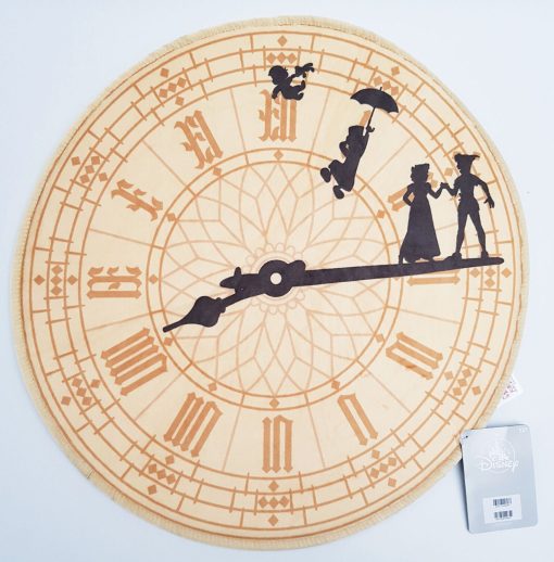 Disney Store Peter Pan 70th Anniversary Big Ben Clock Rug 52cm Diameter