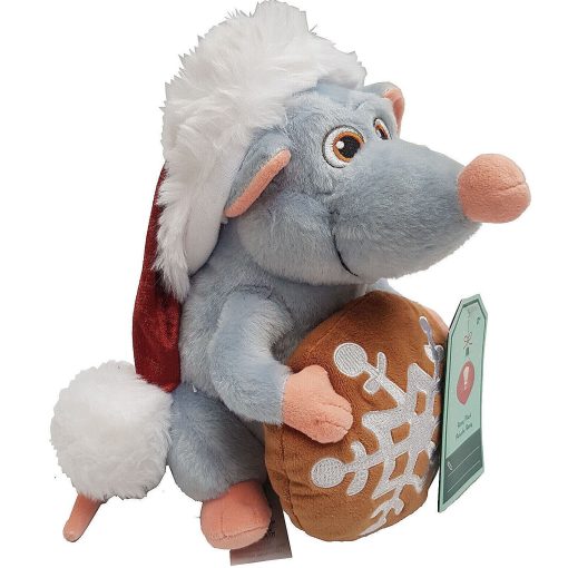 Disney-Store-Ratatouille-Remy-In-Santa-Hat-With-Cookie-Christmas-Plush-Cuddly-Soft-Toy-2435 Disney Store Ratatouille Remy In Santa Hat With Cookie Christmas Plush Cuddly Soft Toy