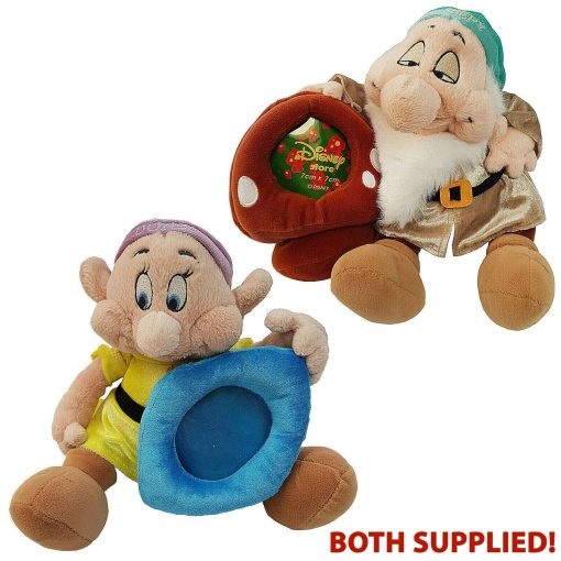 Disney-Store-Snow-White-7-Dwarfs-Sleepy-Dopey-Plush-Photo-Soft-Frames-1382 Disney Store Snow White & 7 Dwarfs Sleepy & Dopey Plush Photo Soft Frames