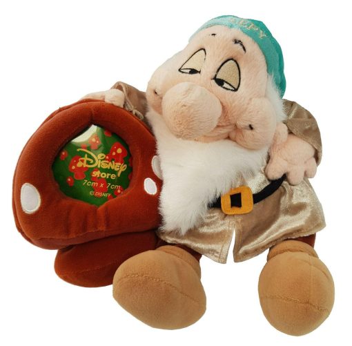 Disney Store Snow White & 7 Dwarfs Sleepy & Dopey Plush Photo Soft Frames