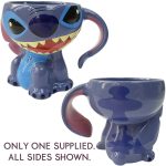 Disney Store Stitch Shaped Mug With Ear Handle