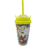 Disney Store Toy Story Alien Plastic Light Up Travel Mug & Straw