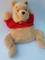 Disney Store Winnie The Pooh Hot Water Bottle Cover Stamped Soft Plush Cuddly