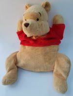 Disney Store Winnie The Pooh Hot Water Bottle Cover Stamped Soft Plush Cuddly