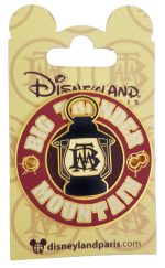 Disneyland Paris Big Thunder Mountain Lantern Logo Pin Trading Badge