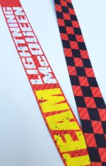 Disneyland Paris Cars Lightning Mcqueen Pin Trading Lanyard