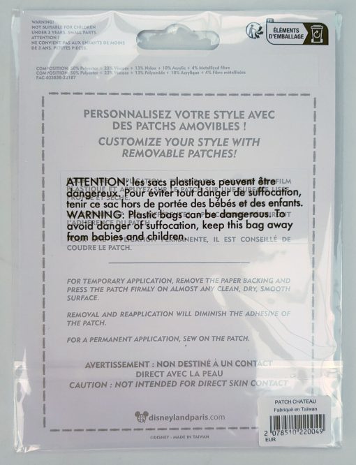 Disneyland Paris Castle Patched Sleeping Beauty Fabric Clothing Patch