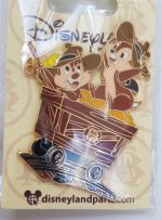 Disneyland Paris Chip & Dale Big Thunder Mountain Pin Trading Badge