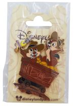 Disneyland Paris Chip & Dale Big Thunder Mountain Pin Trading Badge