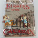 Disneyland Paris Chip & Dale Pirates Of The Caribbean Attraction Pin Badge