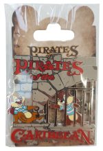 Disneyland Paris Chip & Dale Pirates Of The Caribbean Attraction Pin Badge