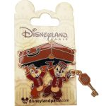 Disneyland Paris Chip & Dale Tower Of Terror Bell Hop Pin Trading Badge Shop The Mouse