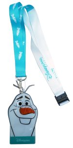 Disneyland Paris Frozen Olaf Pin Trading Lanyard & Wallet