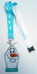 Disneyland Paris Frozen Olaf Pin Trading Lanyard & Wallet