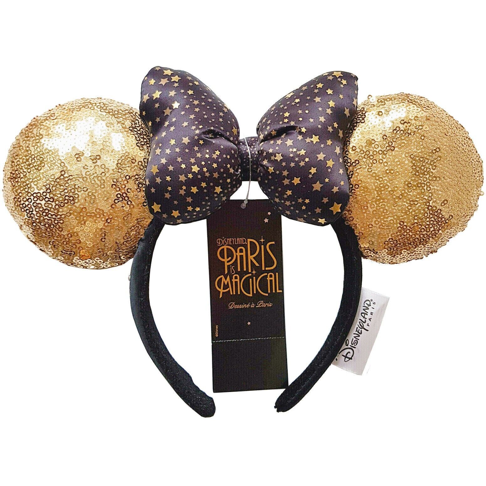 Disneyland Paris Is Magical Minnie Mouse Black & Gold Sequin  display picture 3