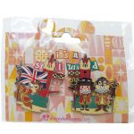 Disneyland Paris Its A Small World Chip & Dale Pin Trading Badge Set
