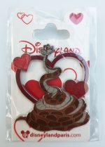 Disneyland Paris Jungle Book Kaa Valentines Day Pin Trading Badge
