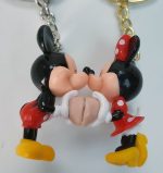 Disneyland Paris Mickey & Minnie Mouse 3D Keyrings