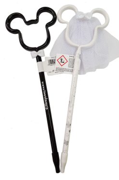 Disneyland Paris Mickey & Minnie Mouse Head Bride & Groom 3D Shaped Pens