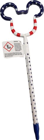Disneyland Paris Mickey Mouse Head USA Flag 3D Shaped Pen