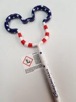 Disneyland Paris Mickey Mouse Head USA Flag 3D Shaped Pen