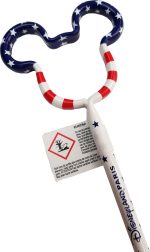 Disneyland Paris Mickey Mouse Head USA Flag 3D Shaped Pen