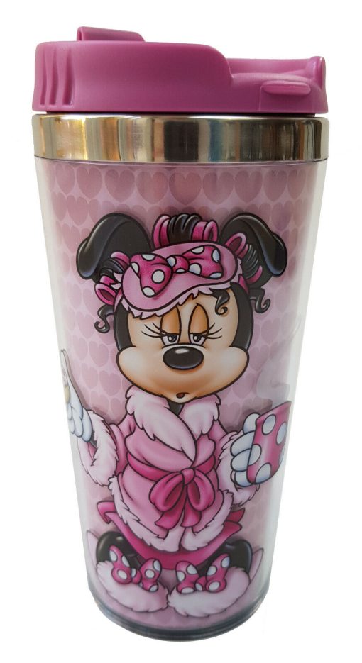 Disneyland Paris Minnie Mouse Mornings Aren't Pretty Travel Mug With Lid