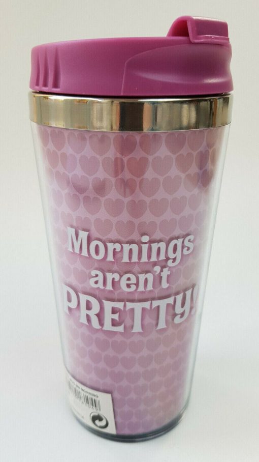 Disneyland Paris Minnie Mouse Mornings Aren't Pretty Travel Mug With Lid