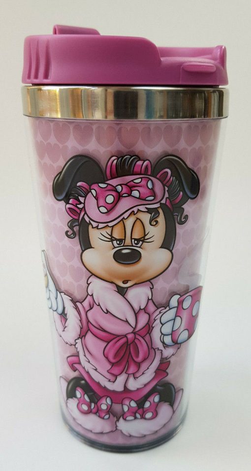 Disneyland Paris Minnie Mouse Mornings Aren't Pretty Travel Mug With Lid