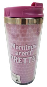 Disneyland Paris Minnie Mouse Mornings Aren't Pretty Travel Mug With Lid
