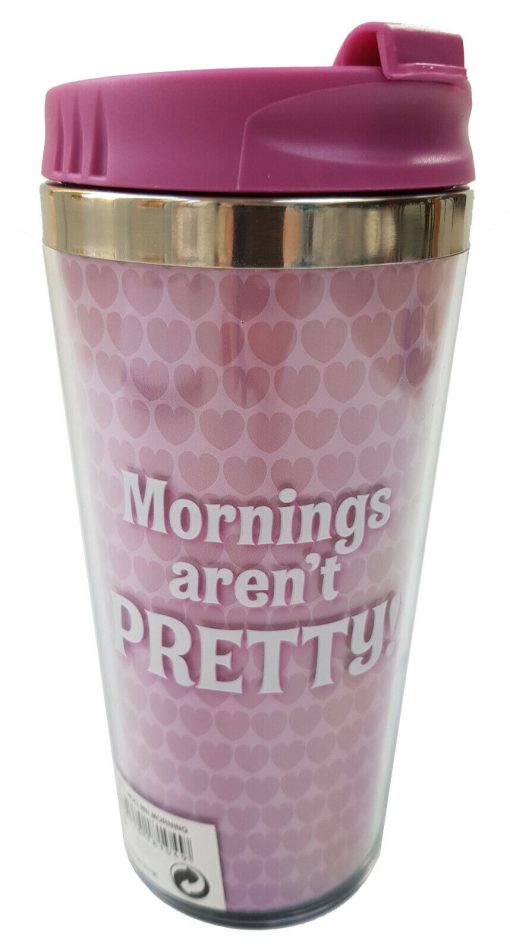 Disneyland Paris Minnie Mouse Mornings Aren't Pretty Travel Mug With Lid