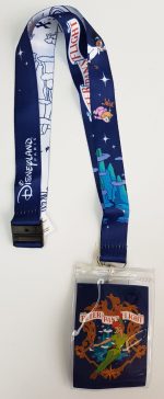 Disneyland Paris Peter Pans Flight Pin Trading Lanyard & Wallet