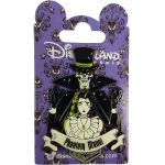 Disneyland Paris Phantom Manor Skeleton Bride Glow In The Dark Pin Trading Badge