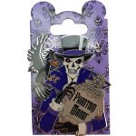 Disneyland Paris Phantom Manor Skeleton & Raven Pin Trading Badge